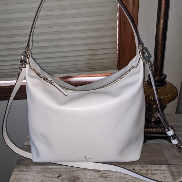 kate spade Bags Kate Spade Kaia Greene St White Dove Satchel Poshmark